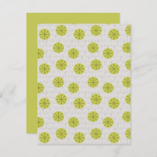 Atompinwheels Mitteilungskarte (Vorne/Hinten)