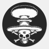 AtomPirate Runder Aufkleber (Vorderseite)