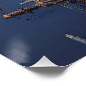 Atompunk Art Maximalism Style, Urban Mathematics Poster (Ecke)