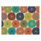 Atompunkte Mitte des Jahrhunderts Modernes Muster Tischdecke (Vorderseite (Horizontal))