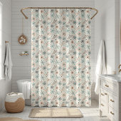 Atomraumrückwärts-Sternexplosion Mitte des Jahrhun Duschvorhang