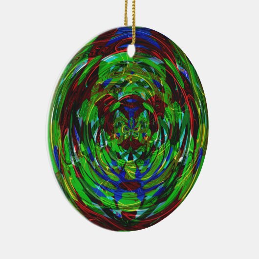 Atomreaktionskaleidoskop Keramik Ornament (Rechts)