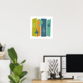 Atomrechtecke Boomerang Sternexplosion Mitte des J Poster (Heimbüro)