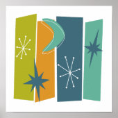 Atomrechtecke Boomerang Sternexplosion Mitte des J Poster (Vorne)