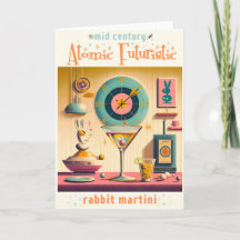 Atomretrofuturistisches Kaninchen Martini Mitte de