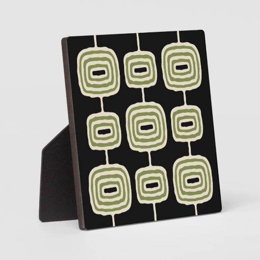 Atomrings Abstraktes Muster Fotoplatte (Vorderseite)