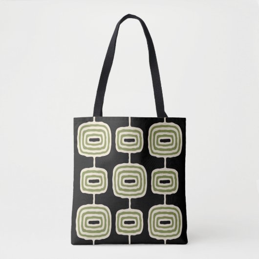 Atomrings Abstraktes Muster Tasche (Vorderseite)