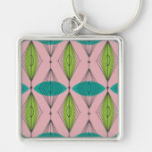 Atomrosa Ogee & Sternexplosion Square Schlüsselanh Schlüsselanhänger (Vorne)