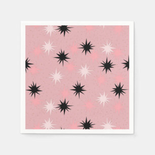 Atomrosa Sternexplosionen Papier Napkins Serviette