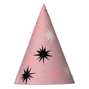 Atomrosa Sternexplosionen Party Hats Partyhütchen
