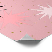 Atomrosa Sternexplosionen Poster (Ecke)