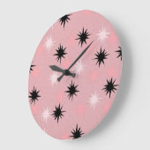 Atomrosa Sternexplosionen Runde Uhr (Winkel)