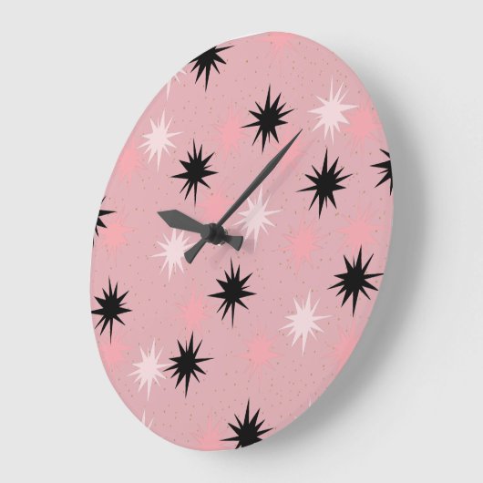 Atomrosa Sternexplosionen Runde Uhr (Winkel)