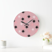 Atomrosa Sternexplosionen Runde Uhr (Zuhause)