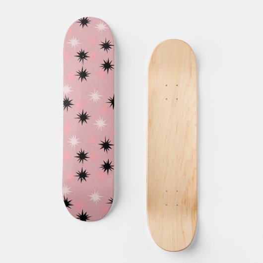 Atomrosa Sternexplosionen Skateboard Deck (Vorderseite)