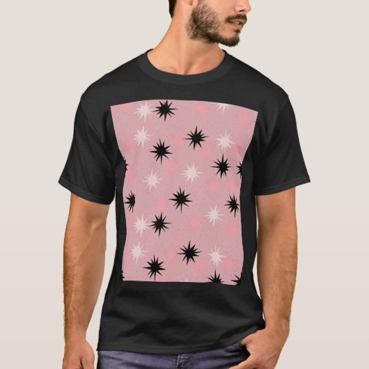 Atomrosa Sternexplosionen T - Shirt (Vorderseite)
