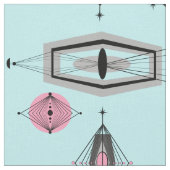 Atomrosa und Grau-Muster Stoff (Nahaufnahme)