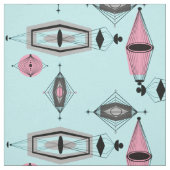 Atomrosa und Grau-Muster Stoff (Muster)