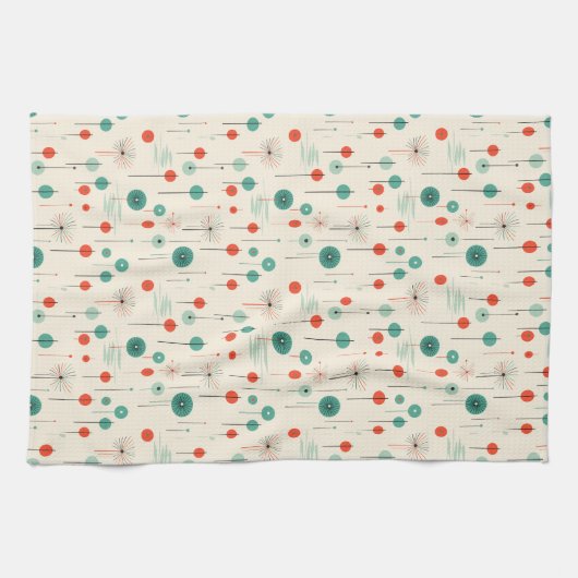 Atomrot und grüne Weihnachtsküche Handtuch (Horizontal)