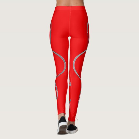 Atomrote Leggings (Rückseite)