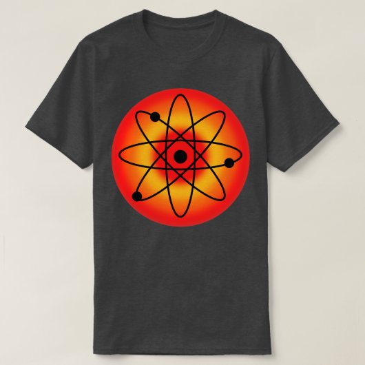Atomroter Hintergrund T-Shirt (Design vorne)