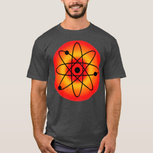 Atomroter Hintergrund T-Shirt