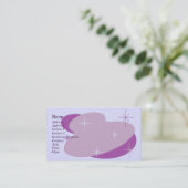 Atomrücklauf Lila Visitenkarte (Stehend Vorderseite)