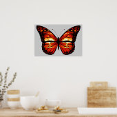 Atomschaum Cloud Butterfly Print Poster (Küche)
