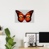 Atomschaum Cloud Butterfly Print Poster (Heimbüro)
