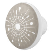 Atomschneeflocke Sternexplosion Sputnik MCM Kerami Keramikknauf (Rechts)