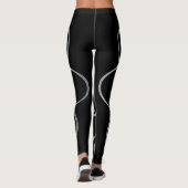 Atomschwarze Leggings (Rückseite)