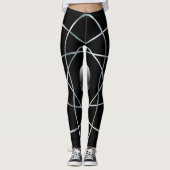 Atomschwarze Leggings (Vorderseite)