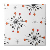 Atomsphere Star Burst Retro Patern Fliese (Vorderseite)