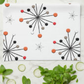 Atomsphere Star Burst Retro Patern Geschirrtuch (Gefaltet)