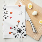 Atomsphere Star Burst Retro Patern Geschirrtuch (Viertel Falte)
