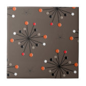 Atomsphere Star Burst Retro Patern Keramik Tile Fliese (Vorderseite)