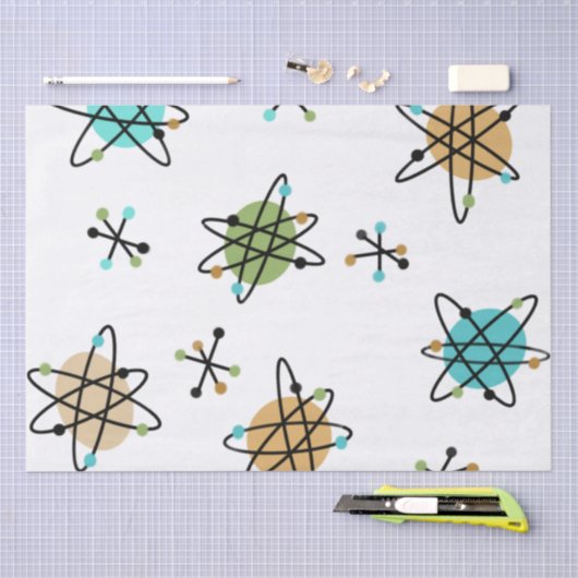 Atomspulpapier aus der Mitte des Jahrhunderts Seidenpapier (Handwerk)