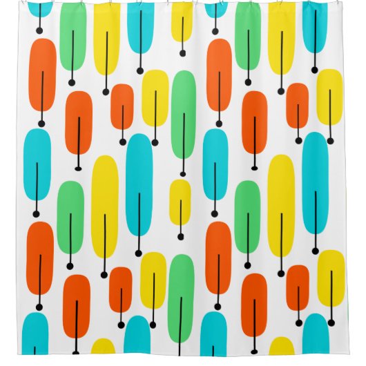 Atomspuren Duschvorhang (Vorderseite)