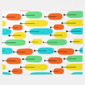 Atomspuren Fleecedecke (Vorderseite (Horizontal))