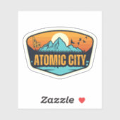 Atomstadt, Idaho Aufkleber (Blatt)