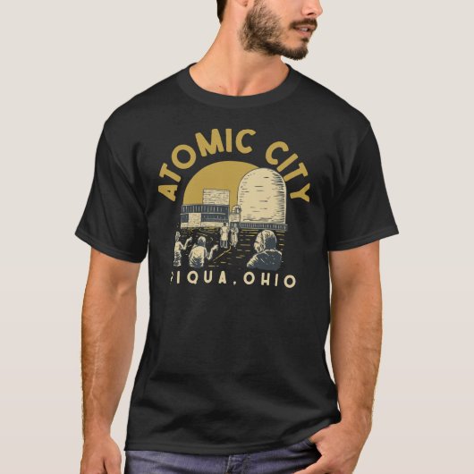 Atomstadt - Piqua, klassischer T - Shirt von Ohio (Vorderseite)