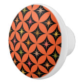 Atomstähle des mittleren Jahrhunderts auf orangefa Keramikknauf (Rechts)