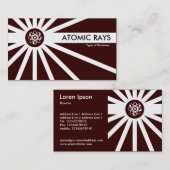 Atomstämme - braun visitenkarte (Vorne/Hinten)