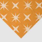 Atomstars-Muster aus dem Mittelalter auf Orange Seidenpapier (Detail)