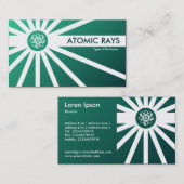 Atomstraßen - grün schattiert visitenkarte (Vorne/Hinten)