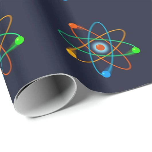 Atomstruktur 2 geschenkpapier (Rolleneckpunkt)