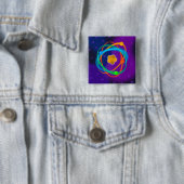 Atomstruktur Spots Wissenschaft Button (Beispiel)
