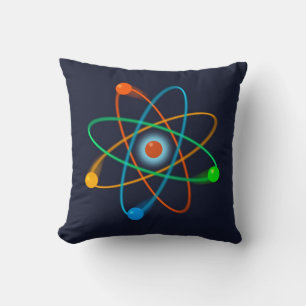 Atomstruktur Wissenschaft Kissen