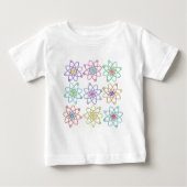 Atomstrukturmuster Baby T-shirt (Vorderseite)