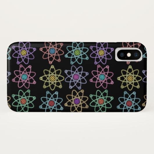 Atomstrukturmuster Case-Mate iPhone Hülle (Rückseite (Horizontal))